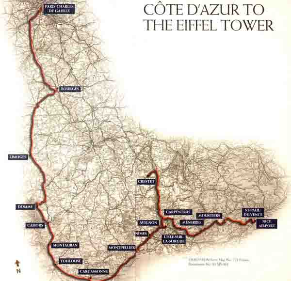 vers les chambres d' h�tels et d' h�tes de Vaison la romaine